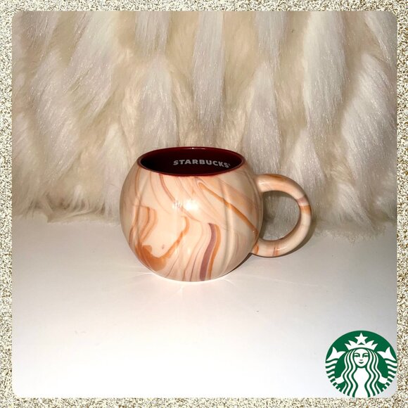 🎃 NWT 2025 Starbucks Fall PSL Marbled Pumpkin 12oz Ceramic Mug - Picture 1 of 6
